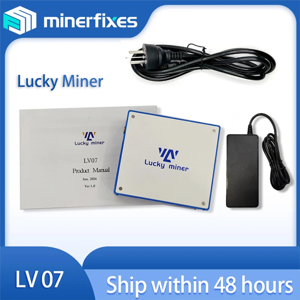 Lucky Miner LV07 Bitcoin Miner 1TH/S hashrate BTC lottery machine BM1366 with One-year warranty Btc Ethereum Miner Bitaxe ultra