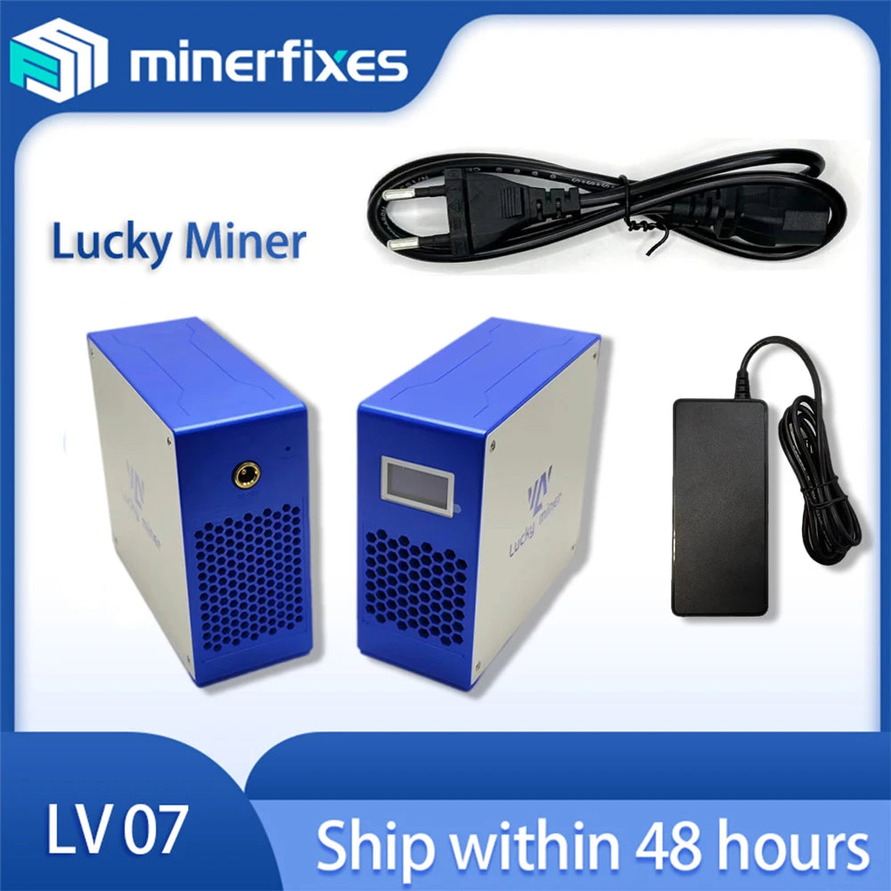 Lucky Miner LV07 Bitcoin Miner 1TH/S hashrate BTC lottery machine BM1366 with One-year warranty Btc Ethereum Miner Bitaxe ultra