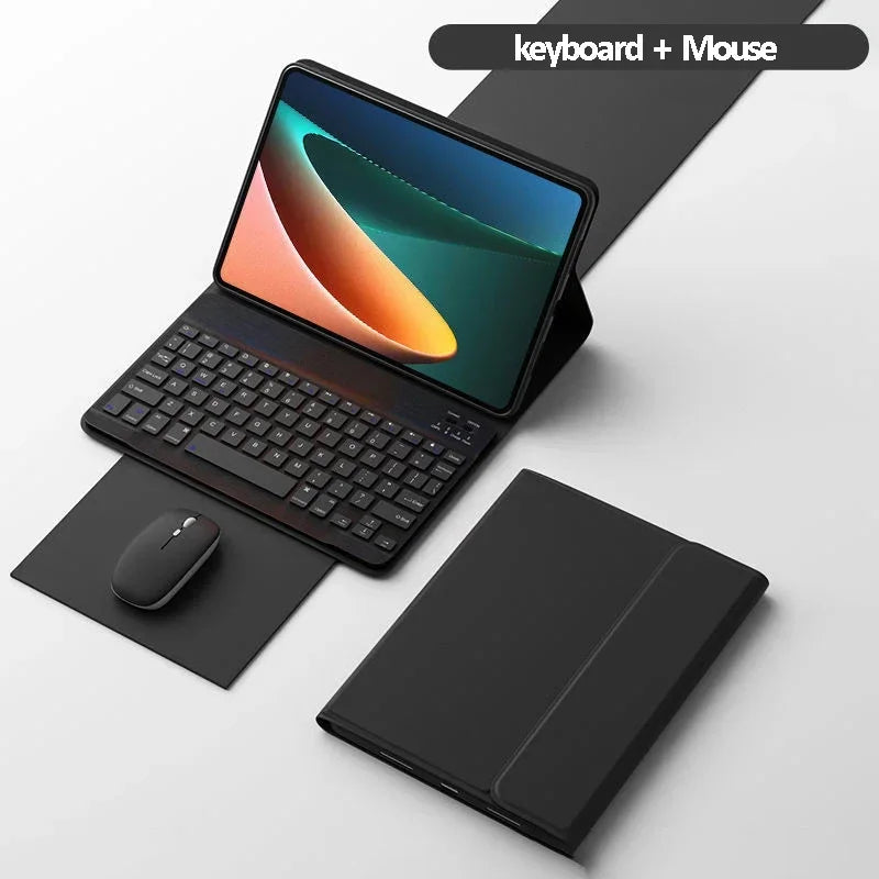 for Xiaomi Mi Pad 6 11 inch Case with Keyboard LED Backlit Wireless Mouse for Xiaomi Mipad 6 6 pro Magnetic Case Free Mouse