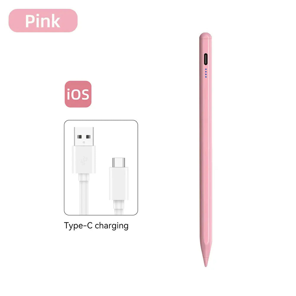 Universal Stylus For Apple Pencil 2024 iPad Air 11 13 M2 Pro 13 11 M4 5/6/7/8/9/10th Gen Air 3/4/5/6 Mini 5 6 7 Fast Charging