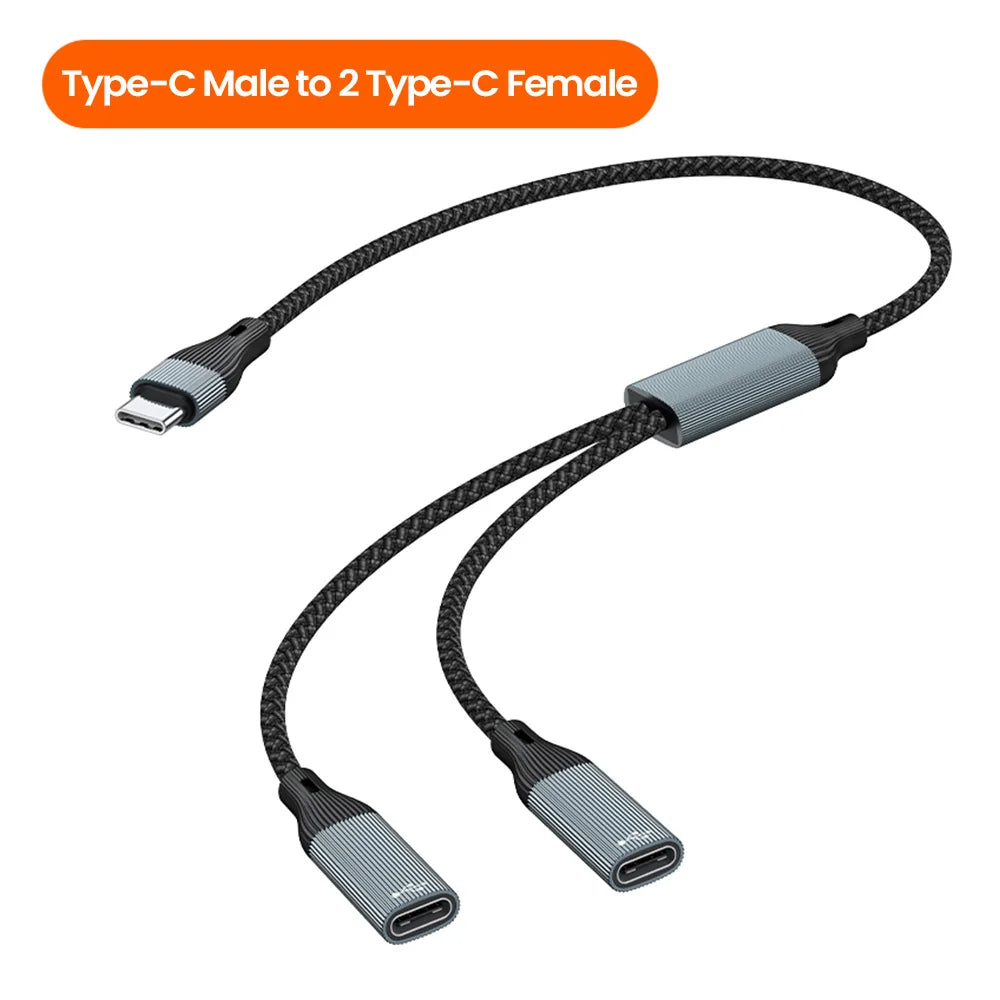 3 in 1 Multi Type C Hub USB Splitter UAB A C to 3 USB C Female Splitter OTG Fast Data Transmission OTG Adapter For PC Xiaomi