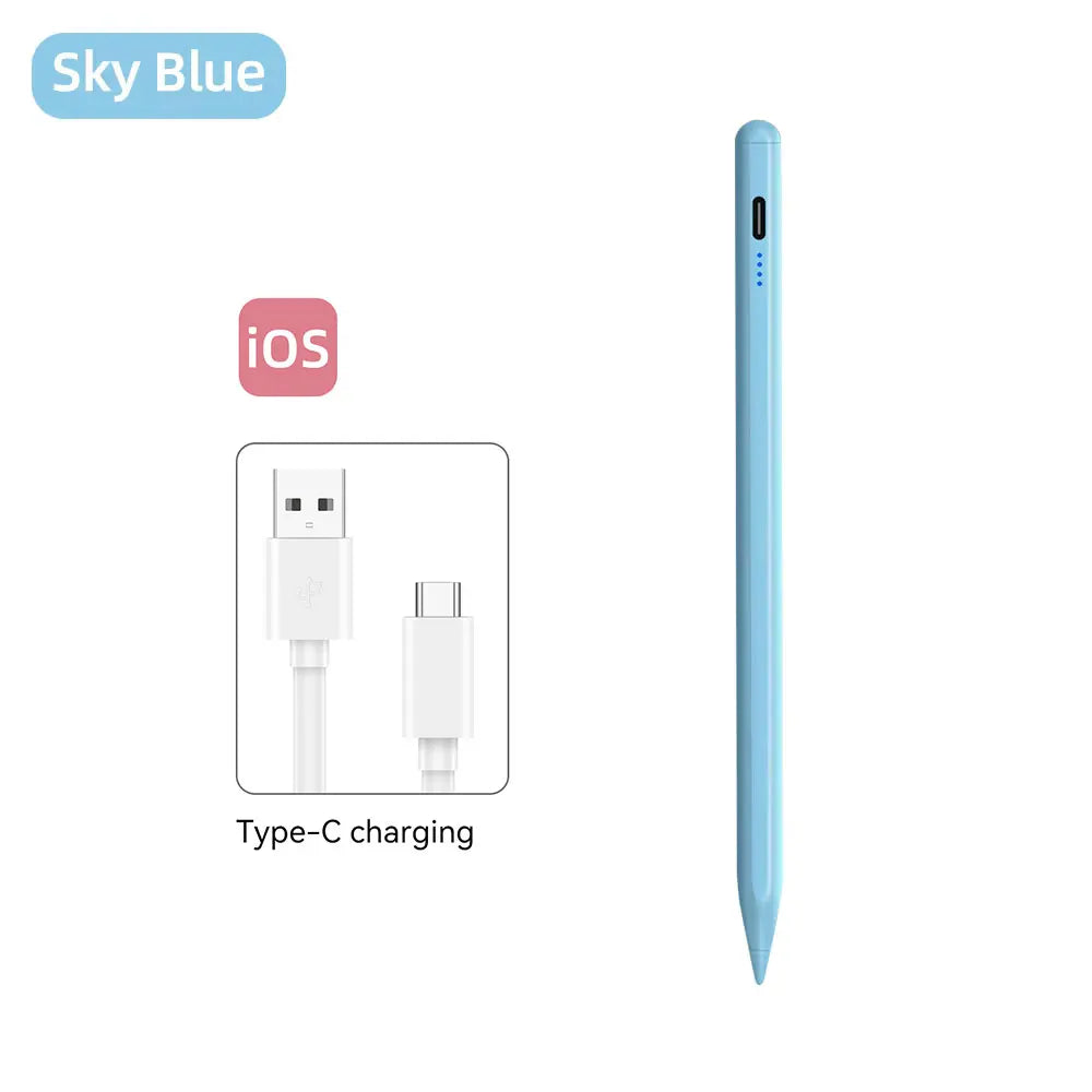 Universal Stylus For Apple Pencil 2024 iPad Air 11 13 M2 Pro 13 11 M4 5/6/7/8/9/10th Gen Air 3/4/5/6 Mini 5 6 7 Fast Charging